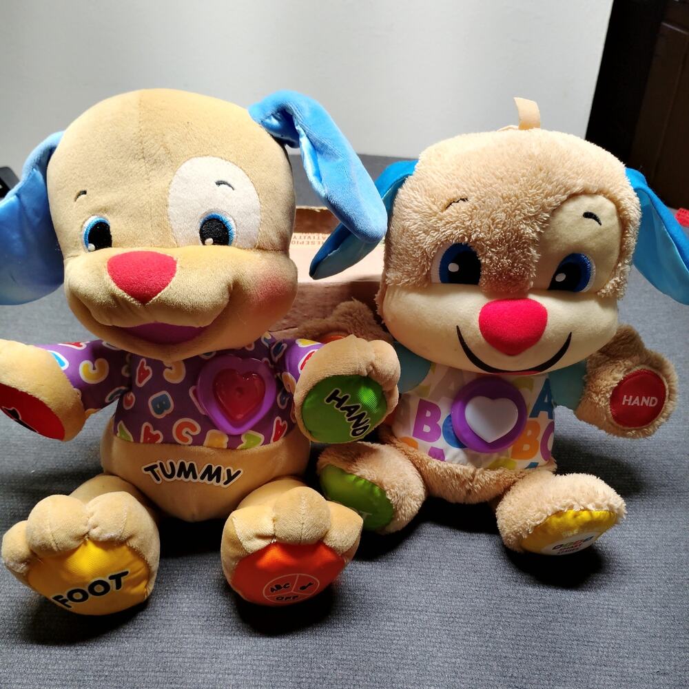 Fisher Price Laugh Learn Puppy Interactive Toy Lot 2 Working